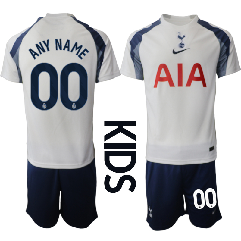 Youth 2025-2026 Club Tottenham home White customized Soccer Jersey